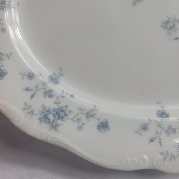 ONE Johann Haviland Blue Garland Serving Platter White Blue Flowers Bavaria - Picture 5 of 11